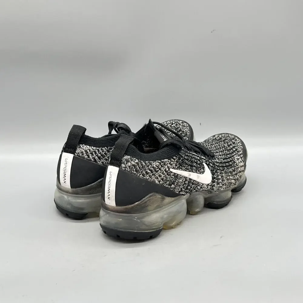 Nike Shoes Boys 5 Black White Air VaporMax Flyknit Running Sneakers Comfort